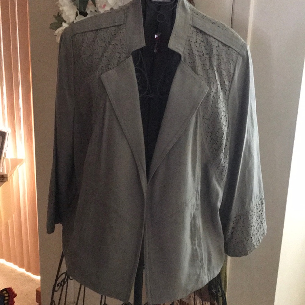 Chico’s Jacket XL (size 3) lace insert